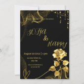 Elegante huwelijksuitnodiging - klassieke trouwsti kaart (Voorkant)