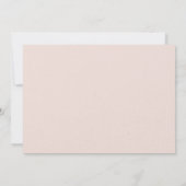 Elegante huwelijksuitnodiging met roos kaart (Achterkant)