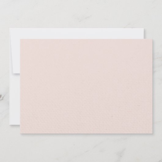 Elegante huwelijksuitnodiging met roos kaart (Achterkant)