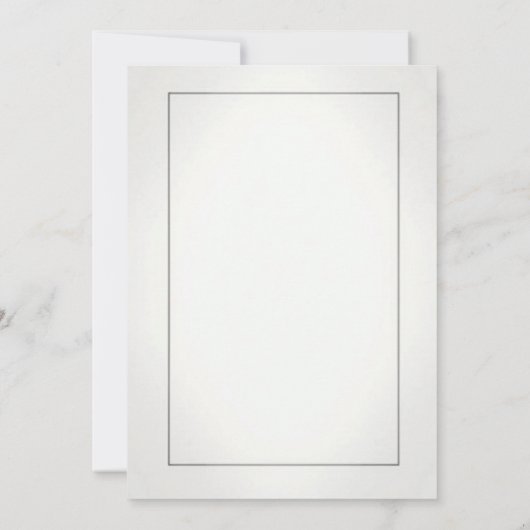 Elegante huwelijksuitnodiging met wit kaart (Achterkant)