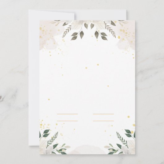 Elegante huwelijksuitnodiging - Modern ontwerp Kaart (Achterkant)