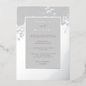 Elegante huwelijksuitnodiging Sjabloon Foto Minima (Voorkant)