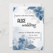 Elegante huwelijksuitnodiging, vier liefde en teen feestdagenkaart (Voorkant)