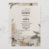 Elegante Huwelijksuitnodigingen op Maat Save The Date (Voorkant / Achterkant)