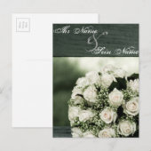 Elegante Huwelijksuitnodigingen Uitnodiging Briefkaart (Voorkant / Achterkant)