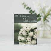 Elegante Huwelijksuitnodigingen Uitnodiging Briefkaart (Staand voorkant)