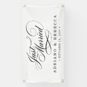 Elegante huwelijksuitstap spandoek (Verticaal)