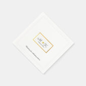 Elegante huwelijksviering receptie wit servet (Hoek)