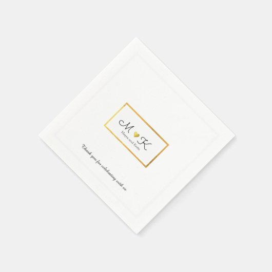 Elegante huwelijksviering receptie wit servet (Hoek)