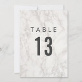 Elegante huwelijksviering | Tafel nummers Kaart (Voorkant)