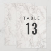 Elegante huwelijksviering | Tafel nummers Kaart (Voorkant / Achterkant)
