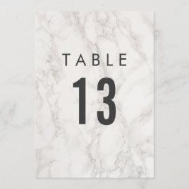 Elegante huwelijksviering | Tafel nummers Kaart