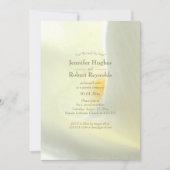 Elegante Huwelijksvoltrekking Bloemige Elopement Kaart (Voorkant)