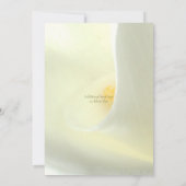 Elegante Huwelijksvoltrekking Bloemige Elopement Kaart (Achterkant)