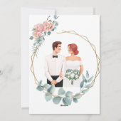 Elegante huwelijkswensen Kaart (Achterkant)