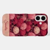 Elegante Hydrangea Bloem Naam Verjaardagscadeau Case-Mate iPhone Case (Achterkant (horizontaal))