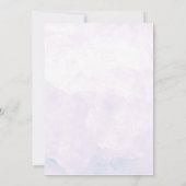 Elegante Hydrangea Blooms Floral Save the Date Kaart (Achterkant)