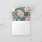 Elegante Hydrangea Dankkaartjes Bedankkaart (Binnen)