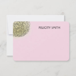 Elegante Hydrangea gepersonaliseerde briefpapier r Notitiekaartje
