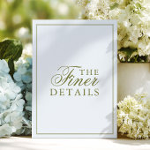 Elegante Hydrangea Huwelijksdetails Informatiekaartje