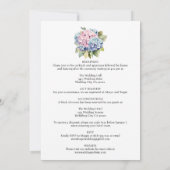Elegante Hydrangea Huwelijksuitnodigingen Kaart (Achterkant)
