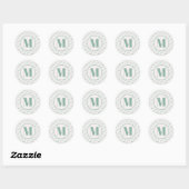 Elegante Hydrangea Monogram Envelope Zegel (Vel)
