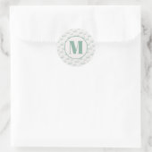 Elegante Hydrangea Monogram Envelope Zegel (Tas)