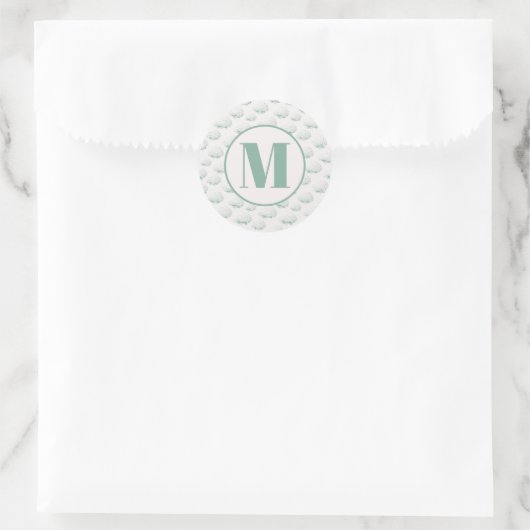 Elegante Hydrangea Monogram Envelope Zegel (Tas)