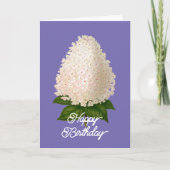 Elegante  Hydrangea Paniculata Verjaardag Kaart (Voorkant)