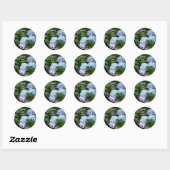 Elegante Hydrangea Save the Date Ronde Sticker (Vel)