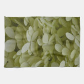 Elegante Hydrangeas Celadon Groene Bloemen Theedoek (Horizontaal)