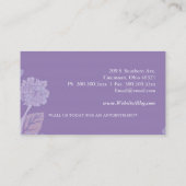 Elegante Hydrangeas Spa Salon Visitekaartje (Achterkant)