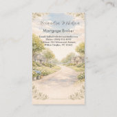 Elegante hypotheekmakelaarsonderneming visitekaartje (Achterkant)