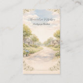 Elegante hypotheekmakelaarsonderneming visitekaartje (Voorkant)