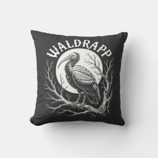 Elegante Ibis – Monochrome Wildlife - bedreigd  Kussen