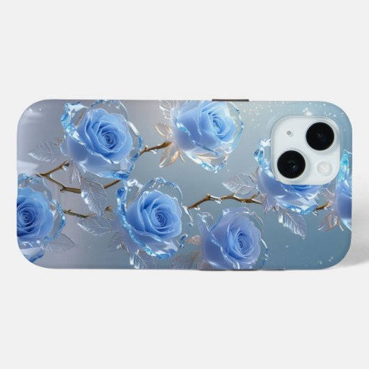 Elegante Ice Rozen Winter Telefoonhoes Case-Mate iPhone Case (Achterkant (horizontaal))