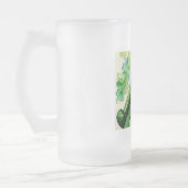 Elegante Ierse Harp Frosted Stein - Keltische muzi Matglas Bierpul (Links)