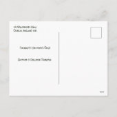 Elegante Ierse zegen met Keltische Shamrock Border Feestdagenkaart (Achterkant)