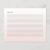 Elegante ijs bruiloftsfeest receptkaart (Achterkant)