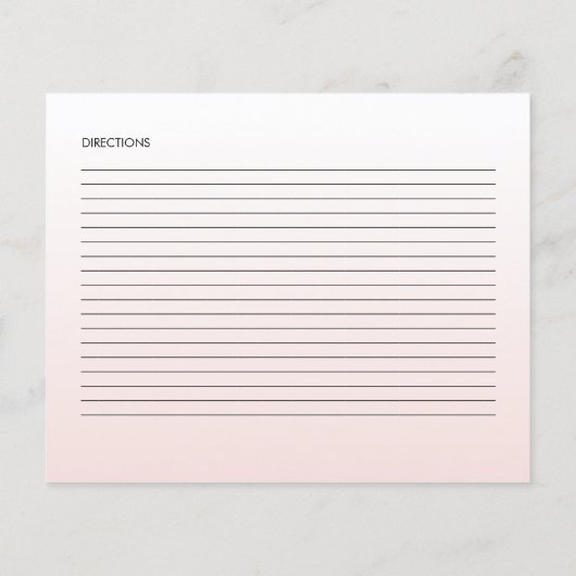 Elegante ijs bruiloftsfeest receptkaart (Achterkant)