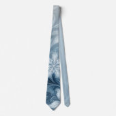 Elegante ijsblauwe bloemvorst professioneel stropdas (Voorkant)