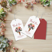 Elegante Ijsbloem Bruidsdouche Bedankt Cadeaulabel