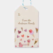 Elegante ijskegels Uniek Retro-geïnspireerd Cadeaulabel (Achterkant)