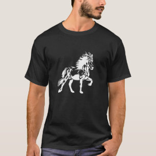 Elegante IJslandse paard in de Tölt Vrouwen Kinder T-shirt