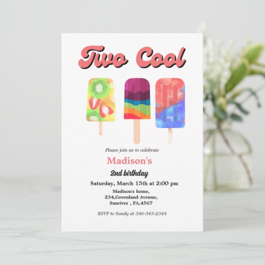 Elegante ijsmuziek poppen twee coole verjaardagsfe kaart (Staand voorkant)