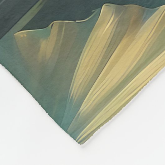 Elegante ijsvogel fleece deken (Hoek)