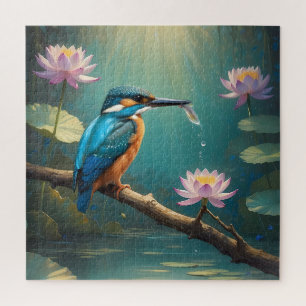 Elegante ijsvogel legpuzzel