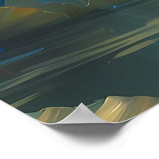 Elegante ijsvogel poster (Hoek)