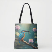 Elegante ijsvogel tote bag (Voorkant)
