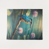 Elegante ijsvogel wandkleed (Voorkant (horizontaal))